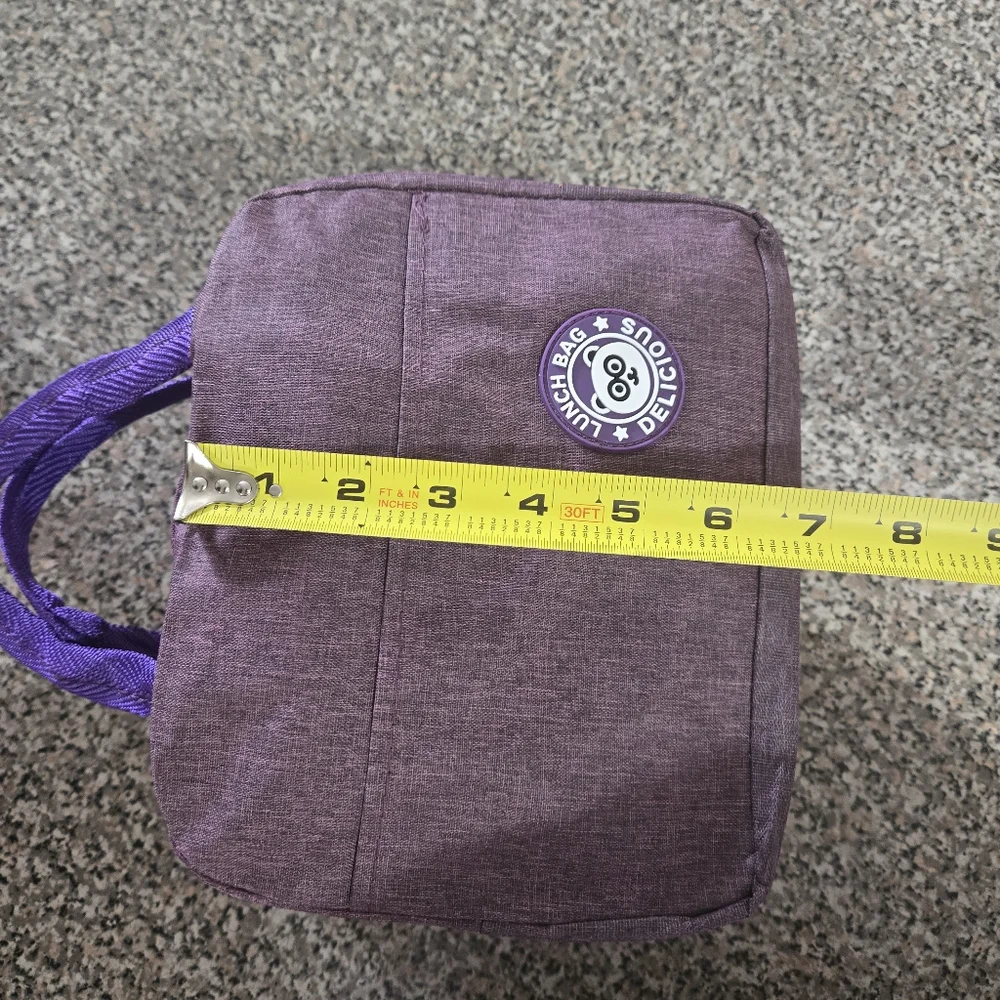 Purple Insulated Lunch Bag